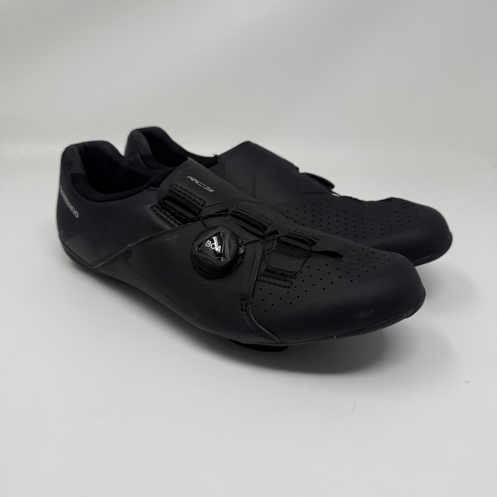 Shimano RC3 Road Cycling Shoes Mens 7.5 Wide EU 41 Black BOA Dial Clipless